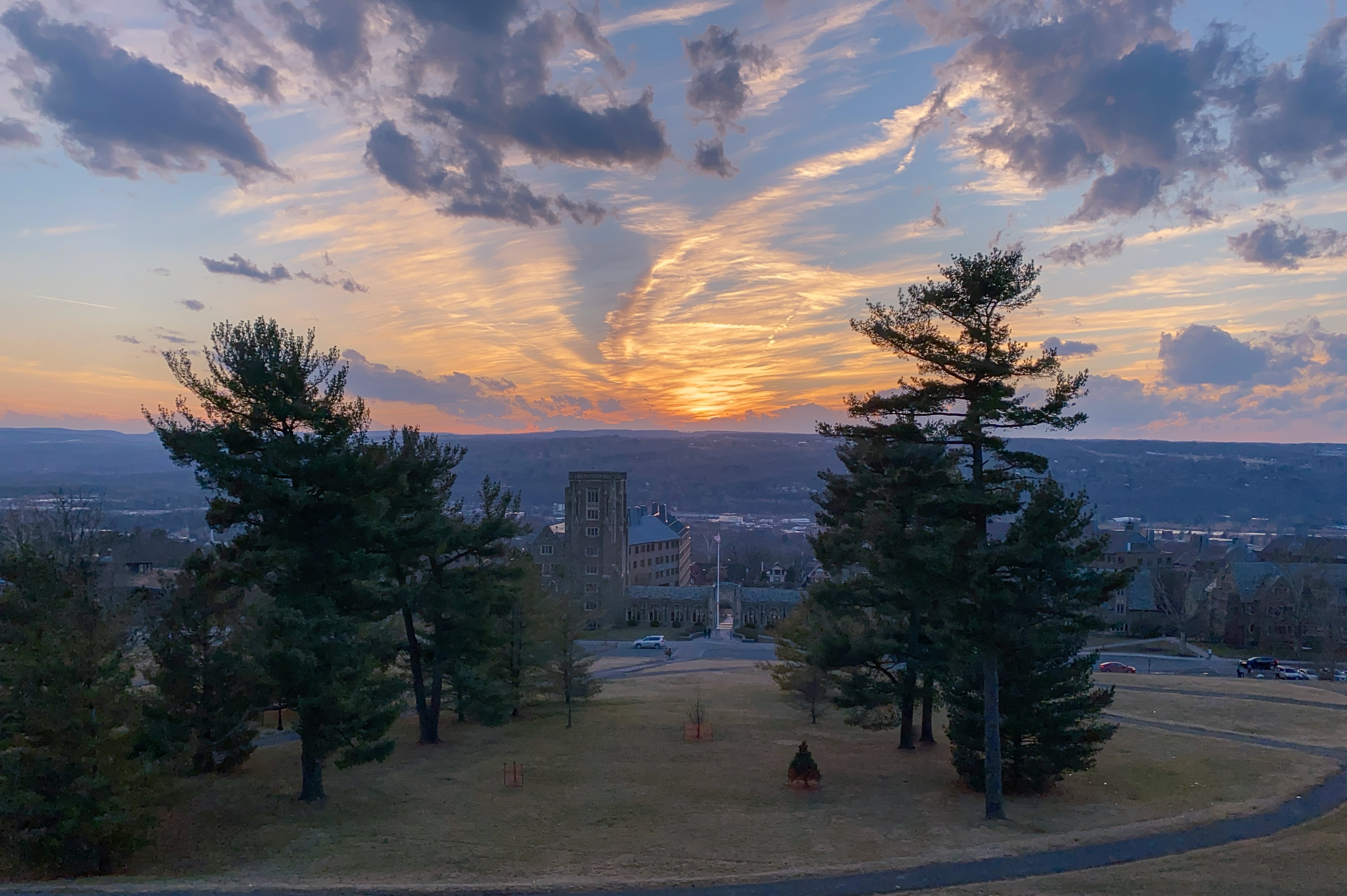 Cornell Sunset, credit Howard Hua